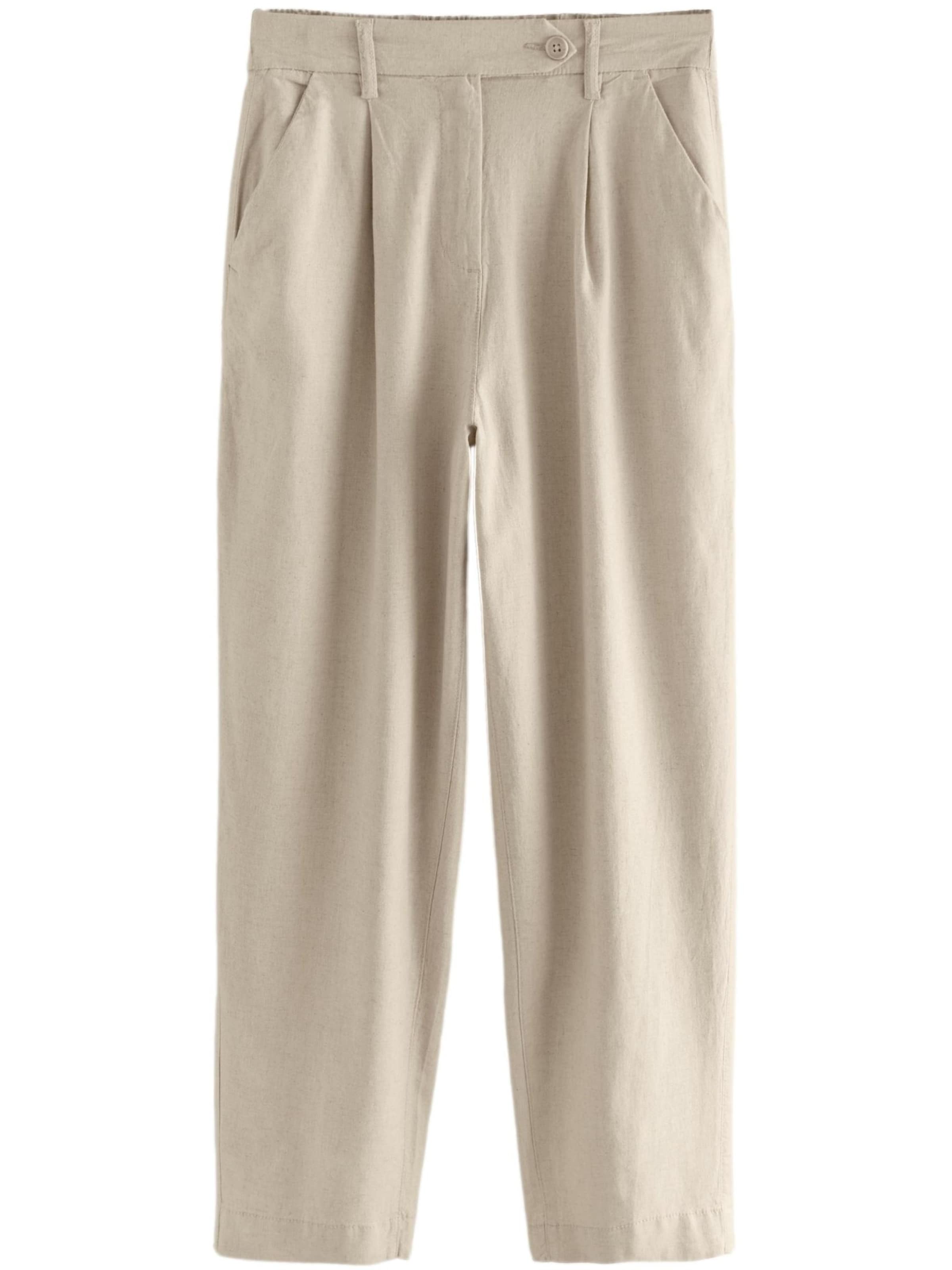 Next Regular Панталон в бежово: отпред