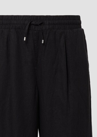 s.Oliver Wide Leg Hose in Schwarz