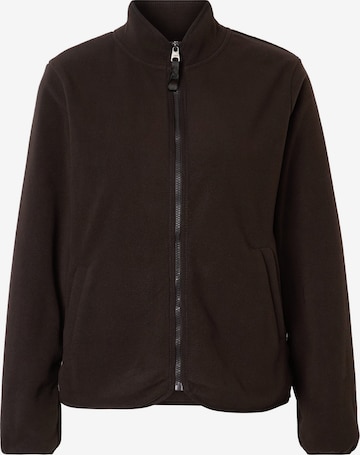 ZABAIONE Fleece jas 'Sa44lly' in Bruin: voorkant