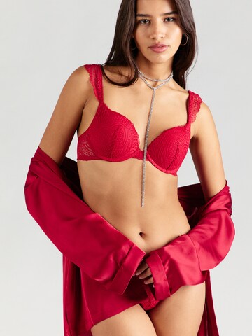 Lindex T-shirt Bra 'Malva' in Red: front