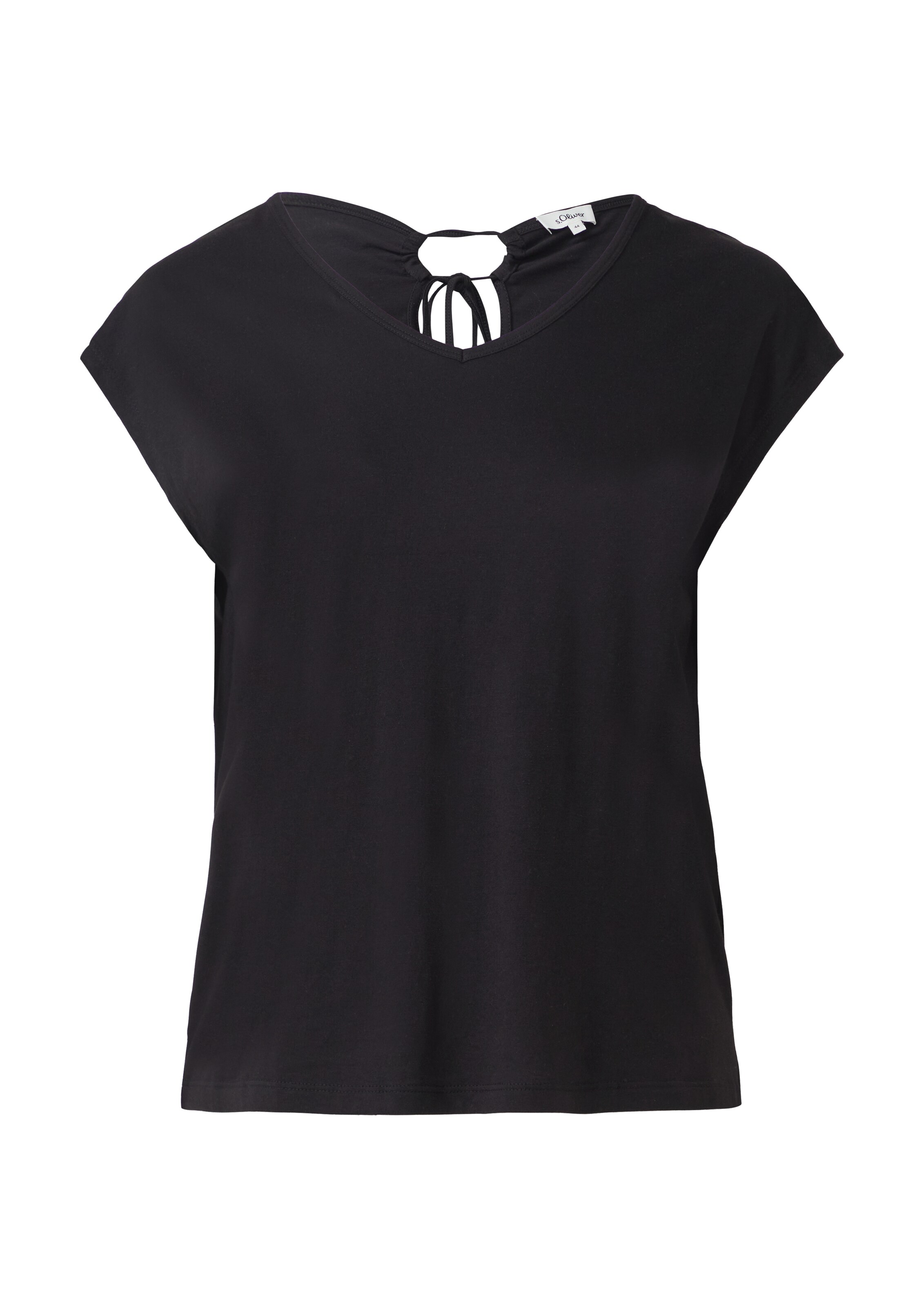 s.Oliver T-Shirt in Schwarz: Vorderseite