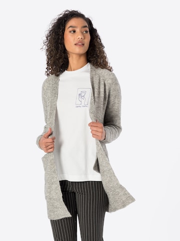 Cardigan 'Kamara' ICHI en gris : devant