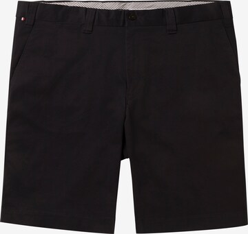 TOMMY HILFIGER Regular Chino Pants in Black: front