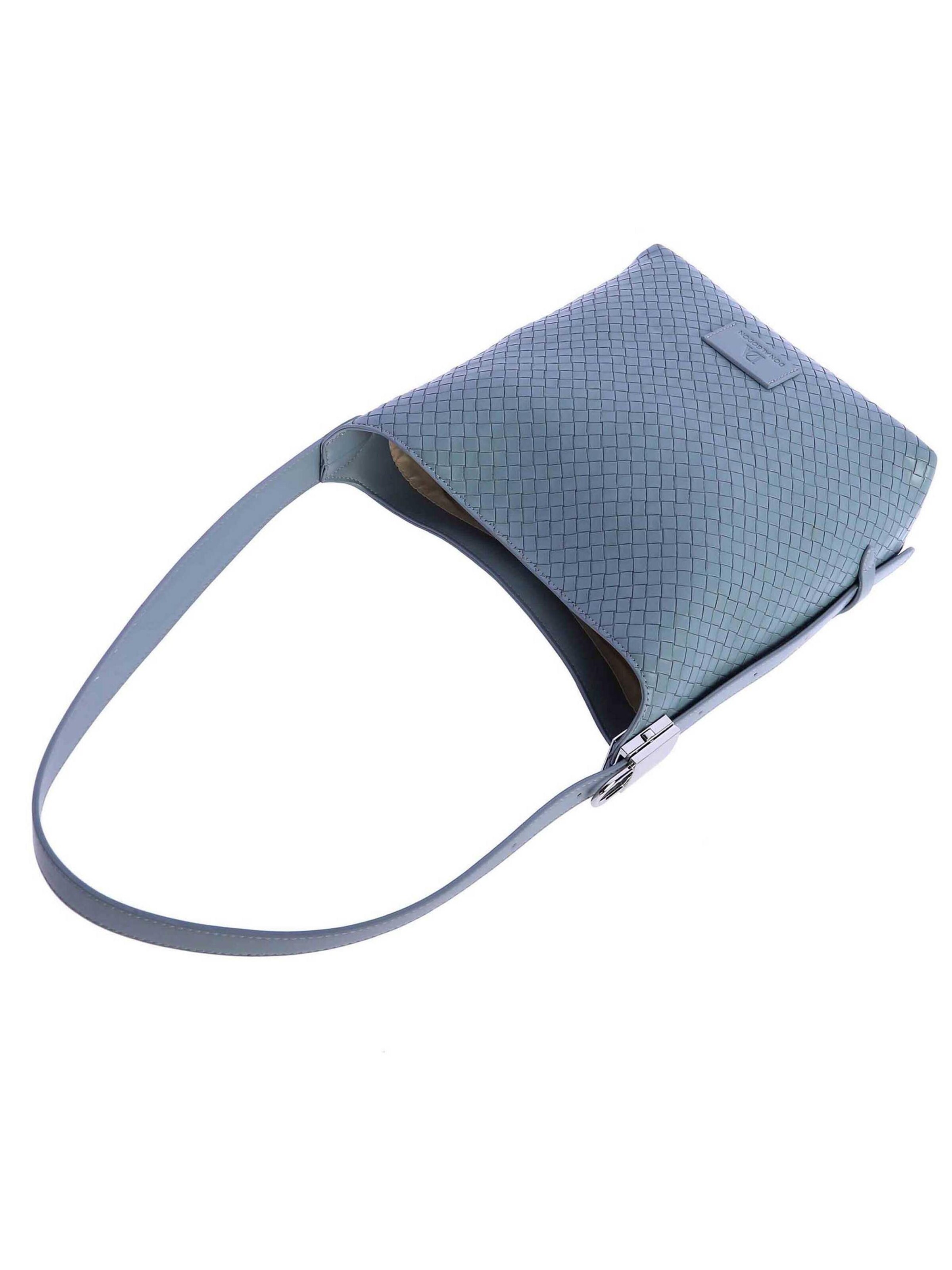 Don Algodon - Bolso de hombro 'Bolso de hombro para mujer Lipari de piel sintética con botón magnético' en azul