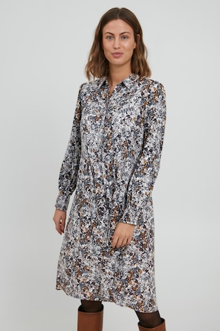 Fransa Shirt Dress in Blue: front