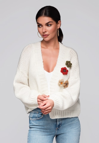 Ombre Gebreid vest in Beige