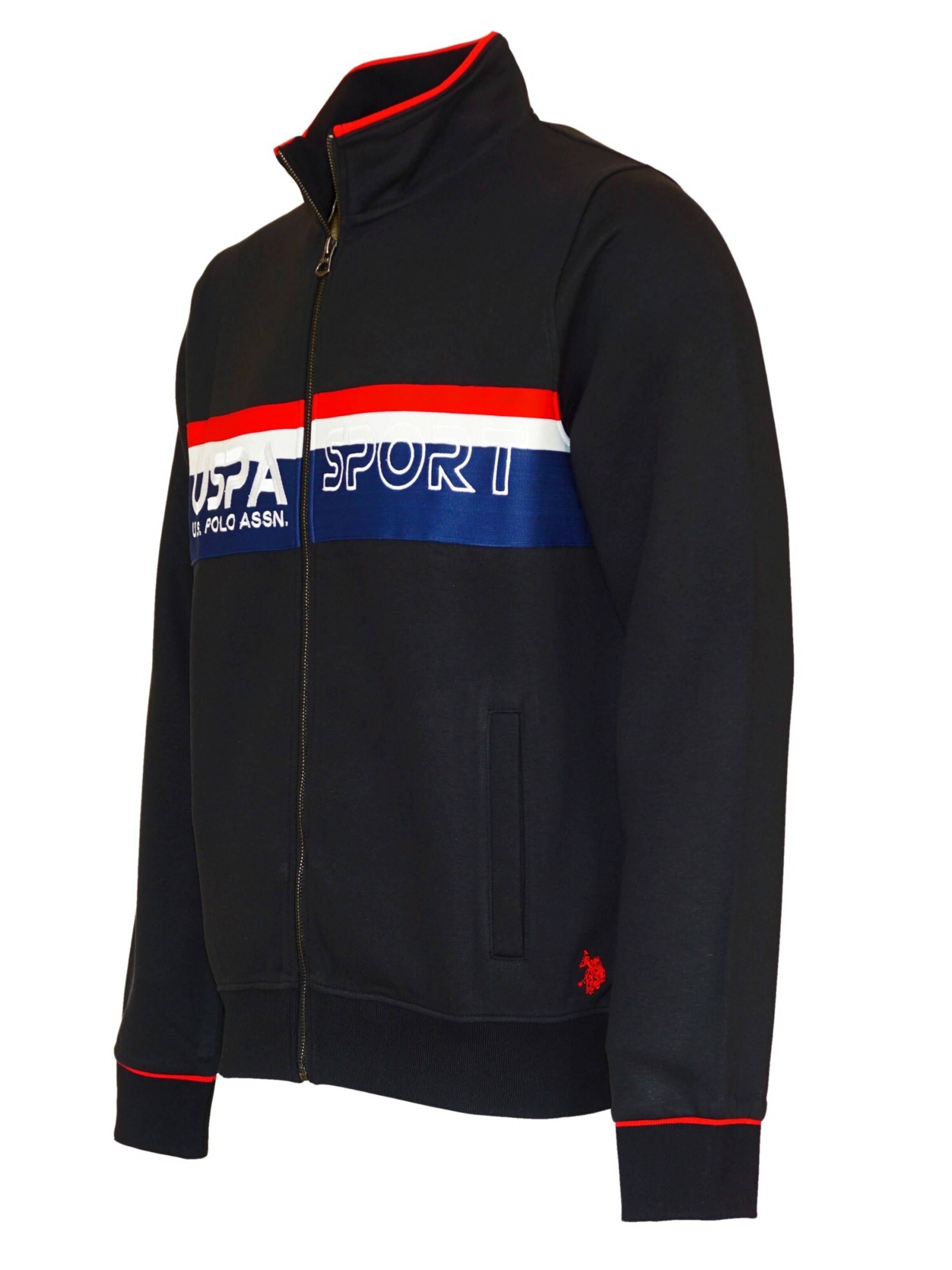 Giacca di felpa di U.S. POLO ASSN. in nero