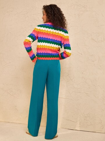 love & roses Широкий Плиссированные брюки в Зеленый