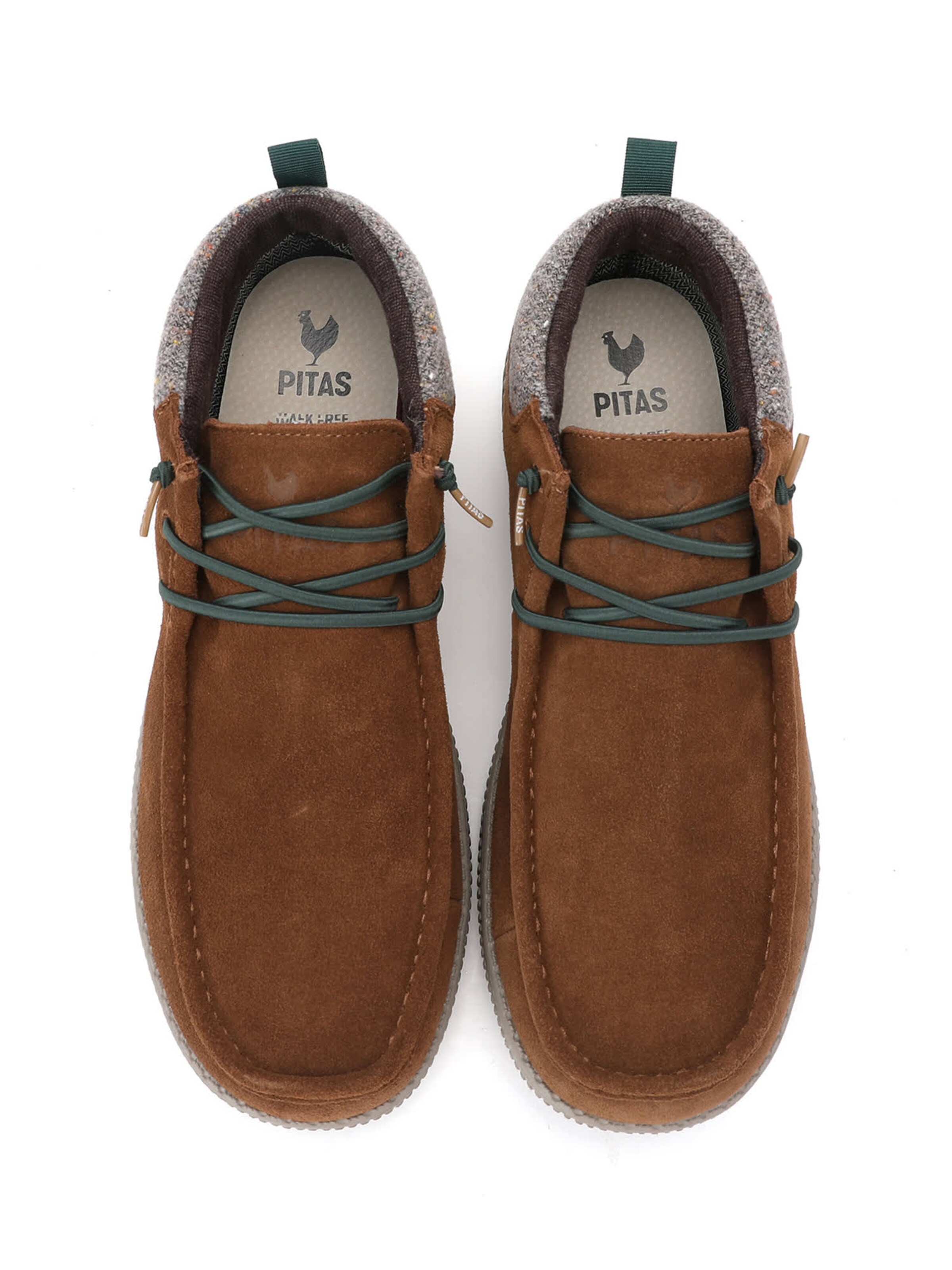 Walk In Pitas Moccasin 'Bob' in Brown: top