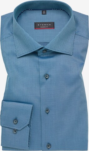 ETERNA Regular fit Button Up Shirt in Blue