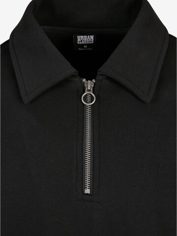 Sweat-shirt 'Collar Crew' Urban Classics en noir