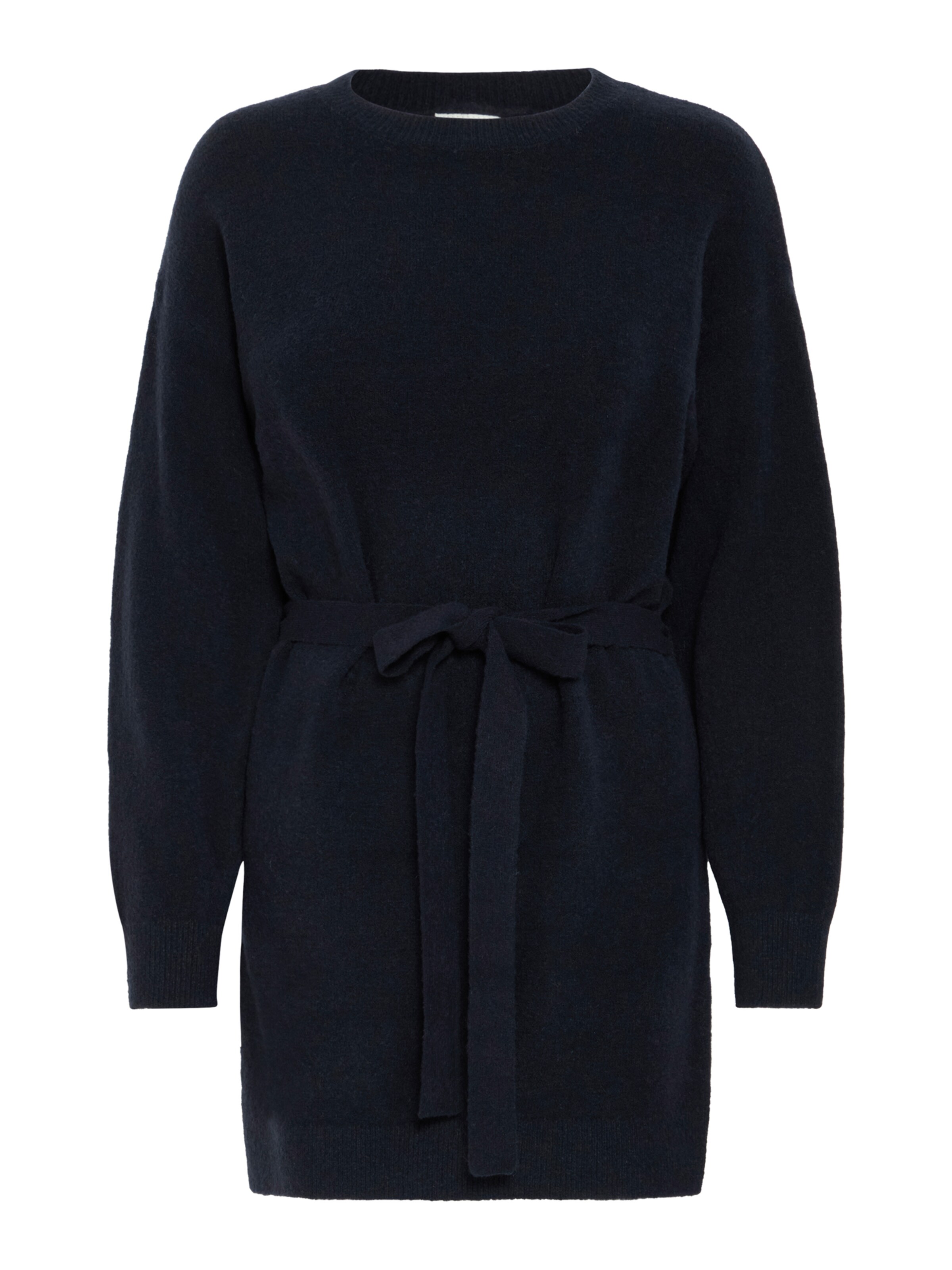 ICHI Stickad klänning 'IHDASILA' i blå: framsida