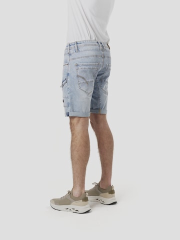 mėlyna KOROSHI Standartinis Darbinio stiliaus džinsai