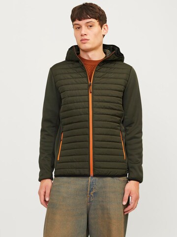 Regular fit Giacca di mezza stagione 'JJNoos' di JACK & JONES in verde: frontale
