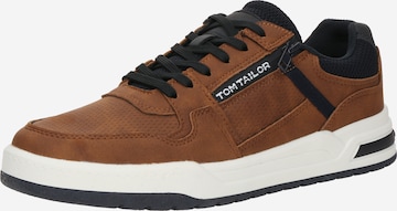 TOM TAILOR Buty sportowe sznurowane w kolorze brązowy: przód
