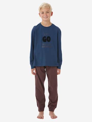 SCHIESSER Nachtkledij ' Nightwear ' in Blauw: voorkant