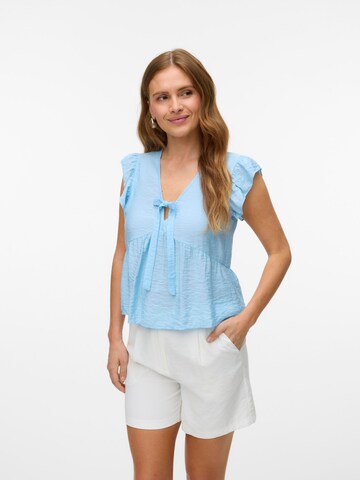 Camicia da donna 'VMFlora' di VERO MODA in blu: frontale