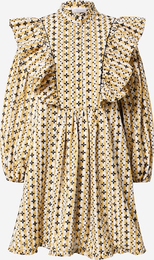 Rochie tip bluză 'Elise' Hofmann Copenhagen pe galben muștar / negru / alb, Vizualizare produs