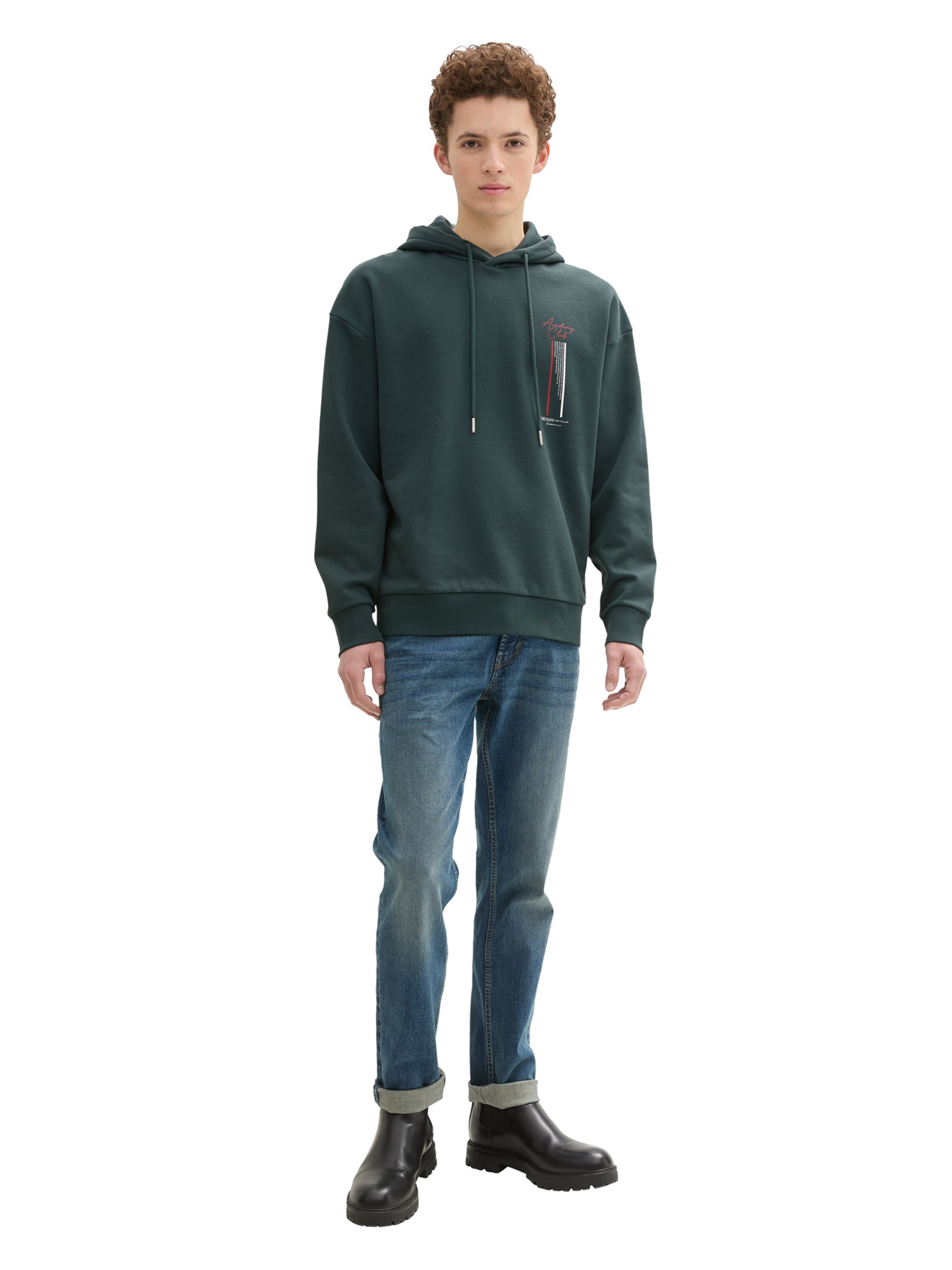 TOM TAILOR DENIM Sweatshirt in Groen