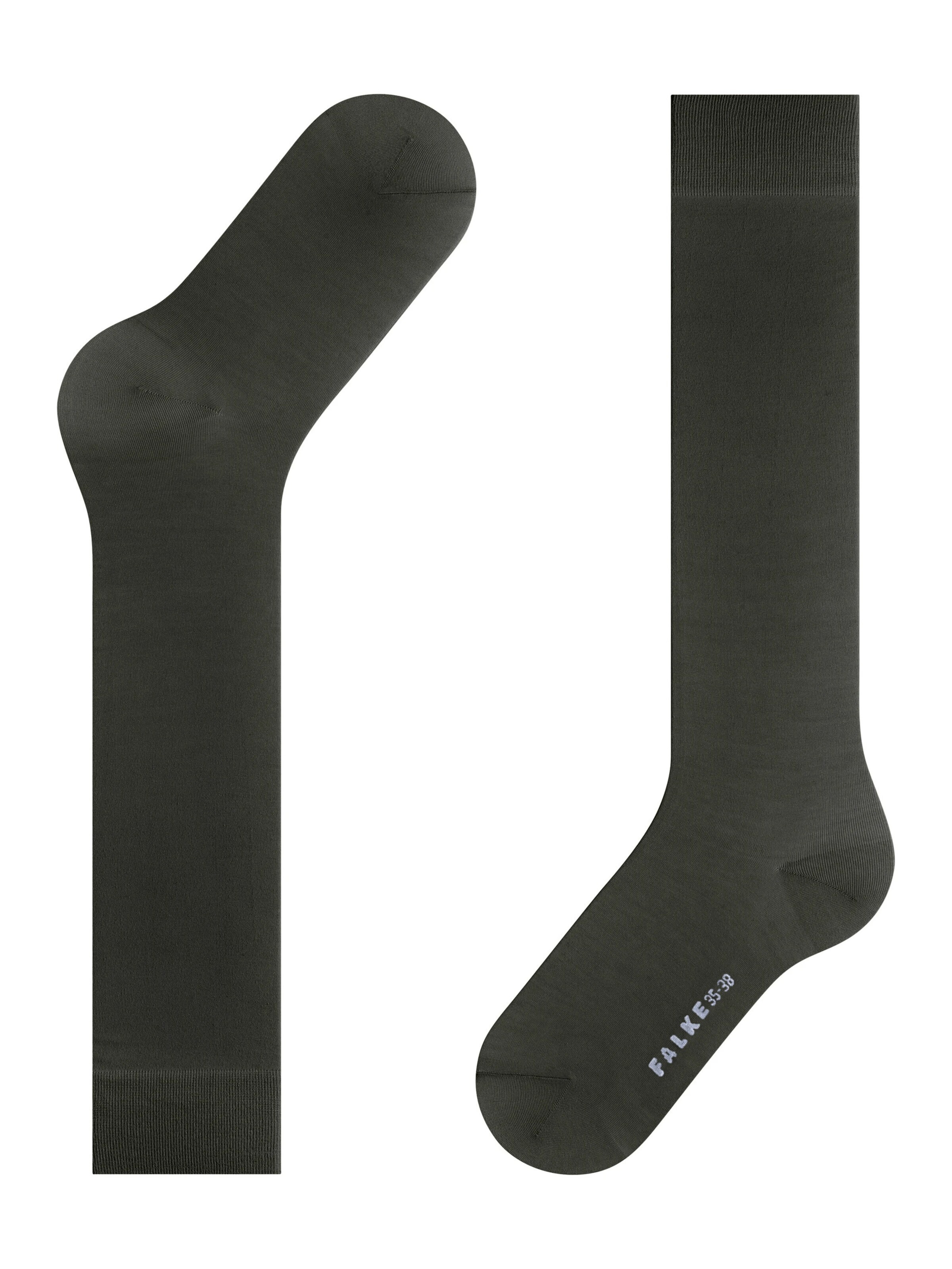 FALKE Knee High Socks 'Cotton Touch' in Green