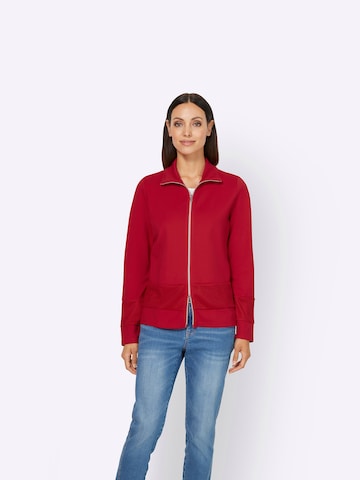 heine Zip-Up Hoodie in Red