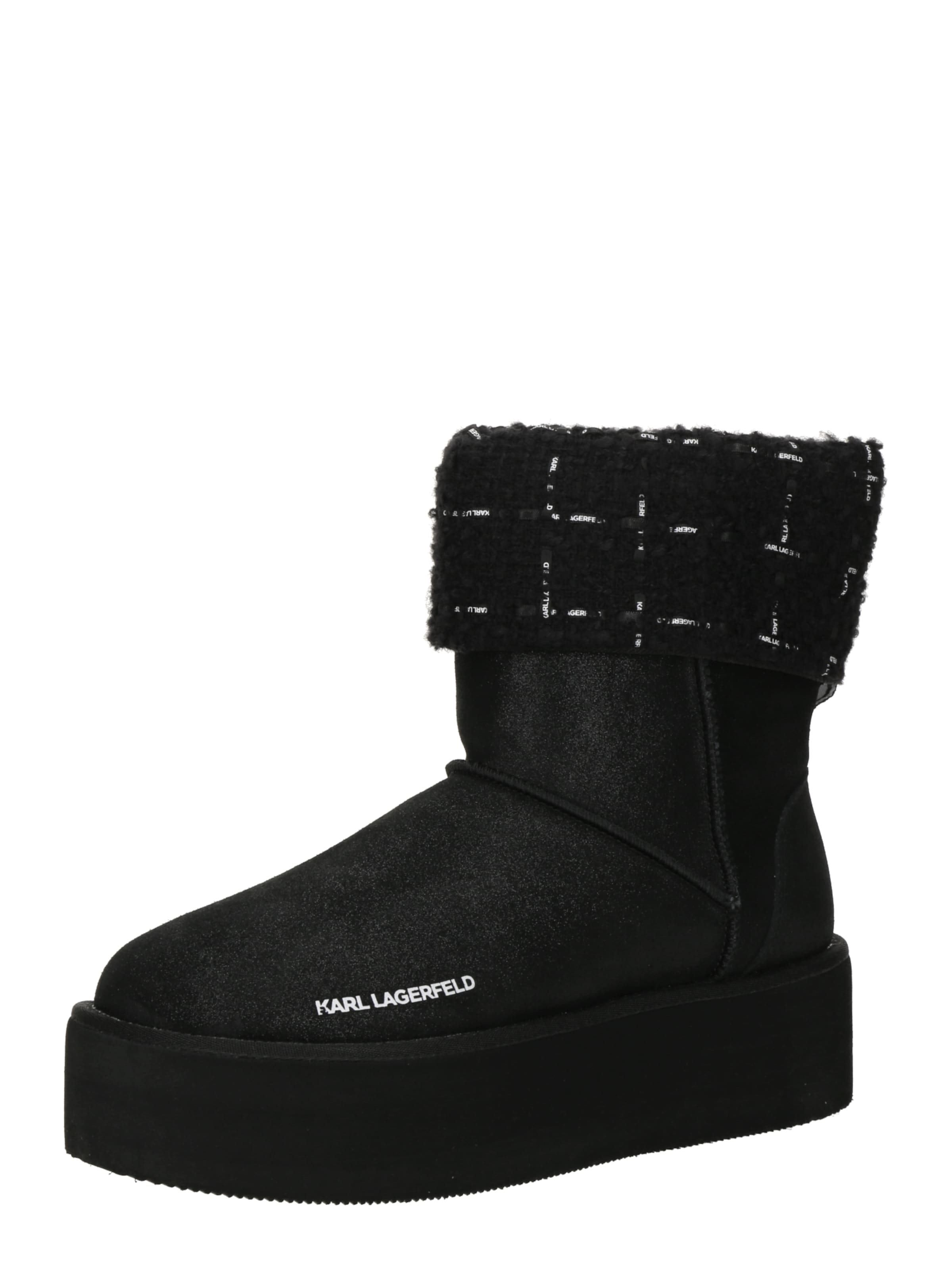 Karl Lagerfeld Bootsit 'THERMO' värissä musta: etupuoli