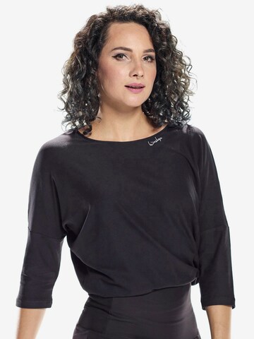 Winshape Functioneel shirt 'DT111LS' in Zwart: voorkant