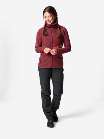 VAUDE Athletic Fleece Jacket 'Yaras' in Red