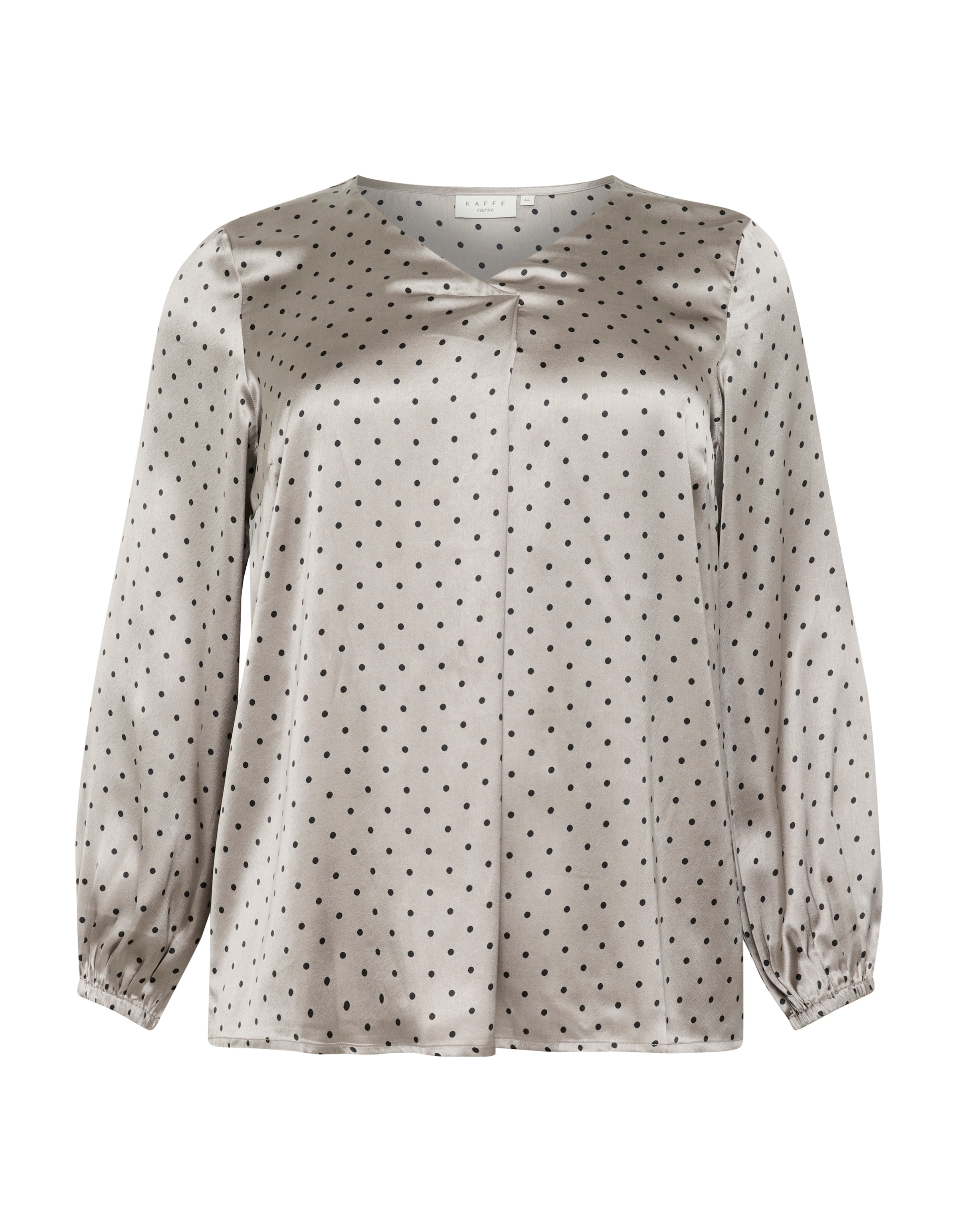 KAFFE CURVE Bluse 'Lena' in Grau: Vorderseite