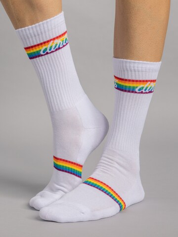 Dirts Socks 'Rainbow Socks 1.0' in White