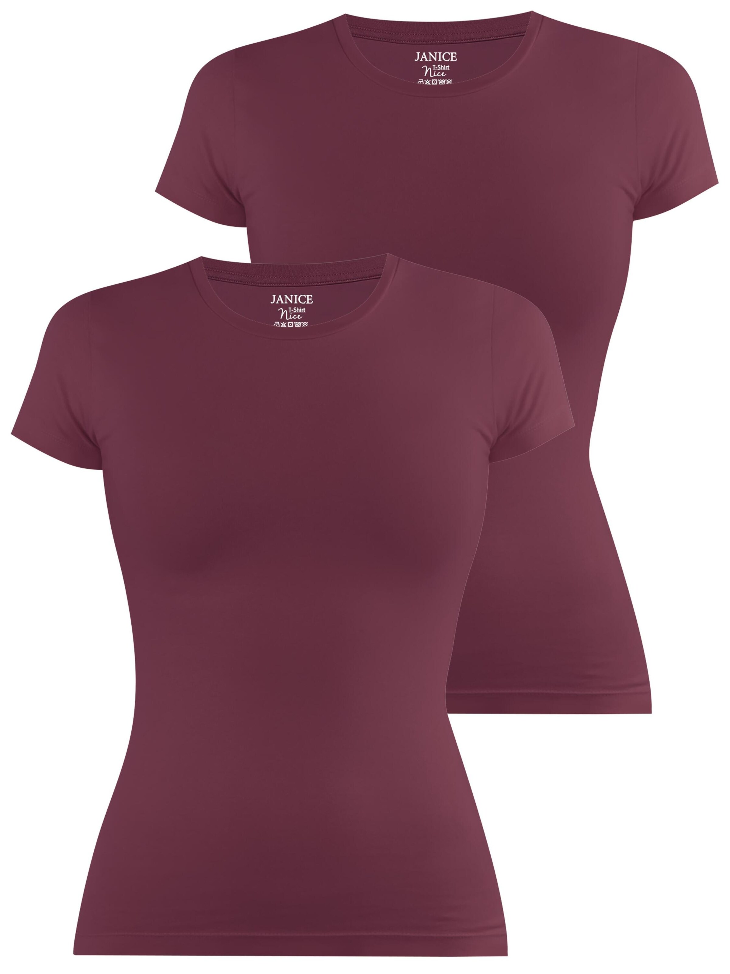 Janice Shirt 'Nice' in Rood: voorkant