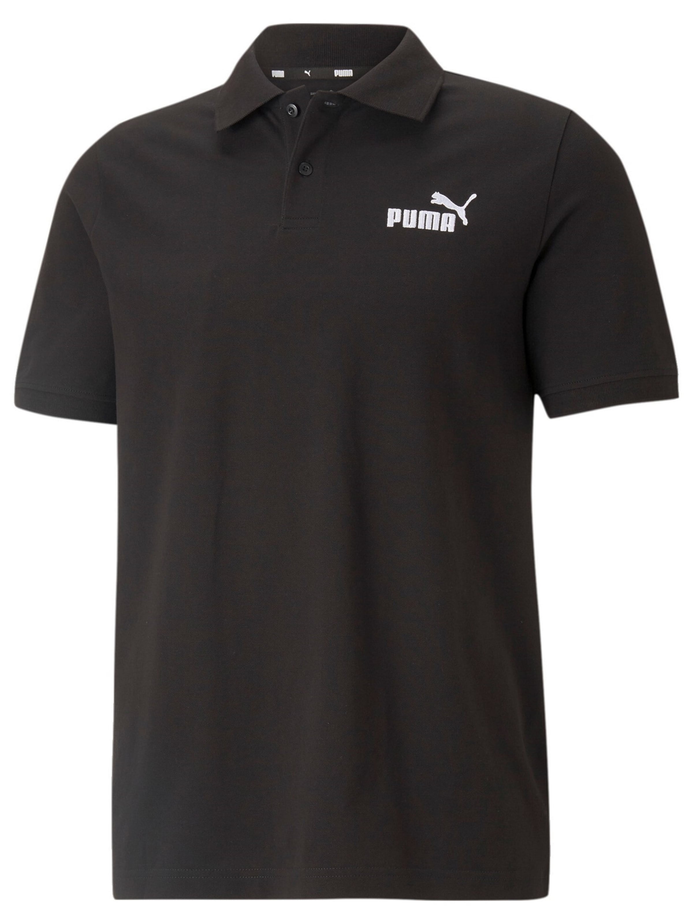 PUMA Λειτουργικό μπλουζάκι 'Essentials' σε μαύρο: μπροστά