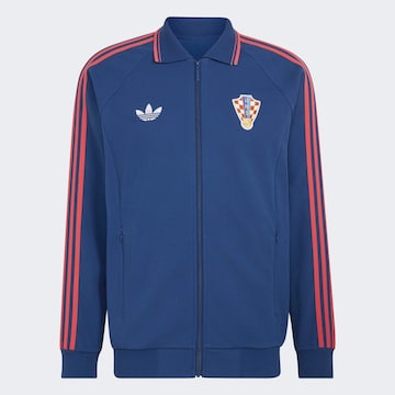 ADIDAS PERFORMANCE Sports sweat jacket 'Croatia Away Anthem' in Blue