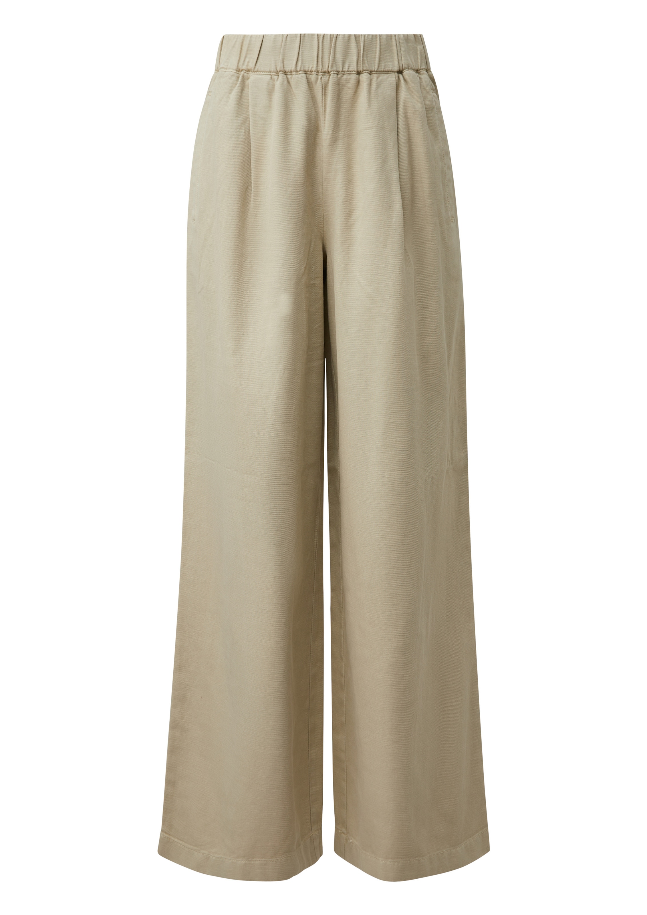 s.Oliver Loosefit Élére vasalt nadrágok - bézs: elől