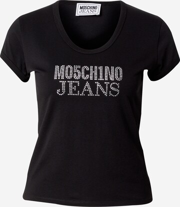 Moschino Jeans T-Shirt in Schwarz: predná strana