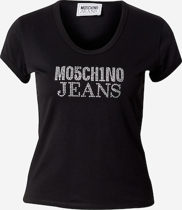 Moschino Jeans Koszulka w kolorze czarny: przód