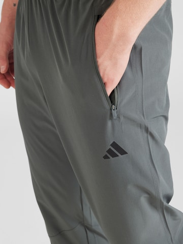 ADIDAS PERFORMANCE Regular Workout Pants in Grey