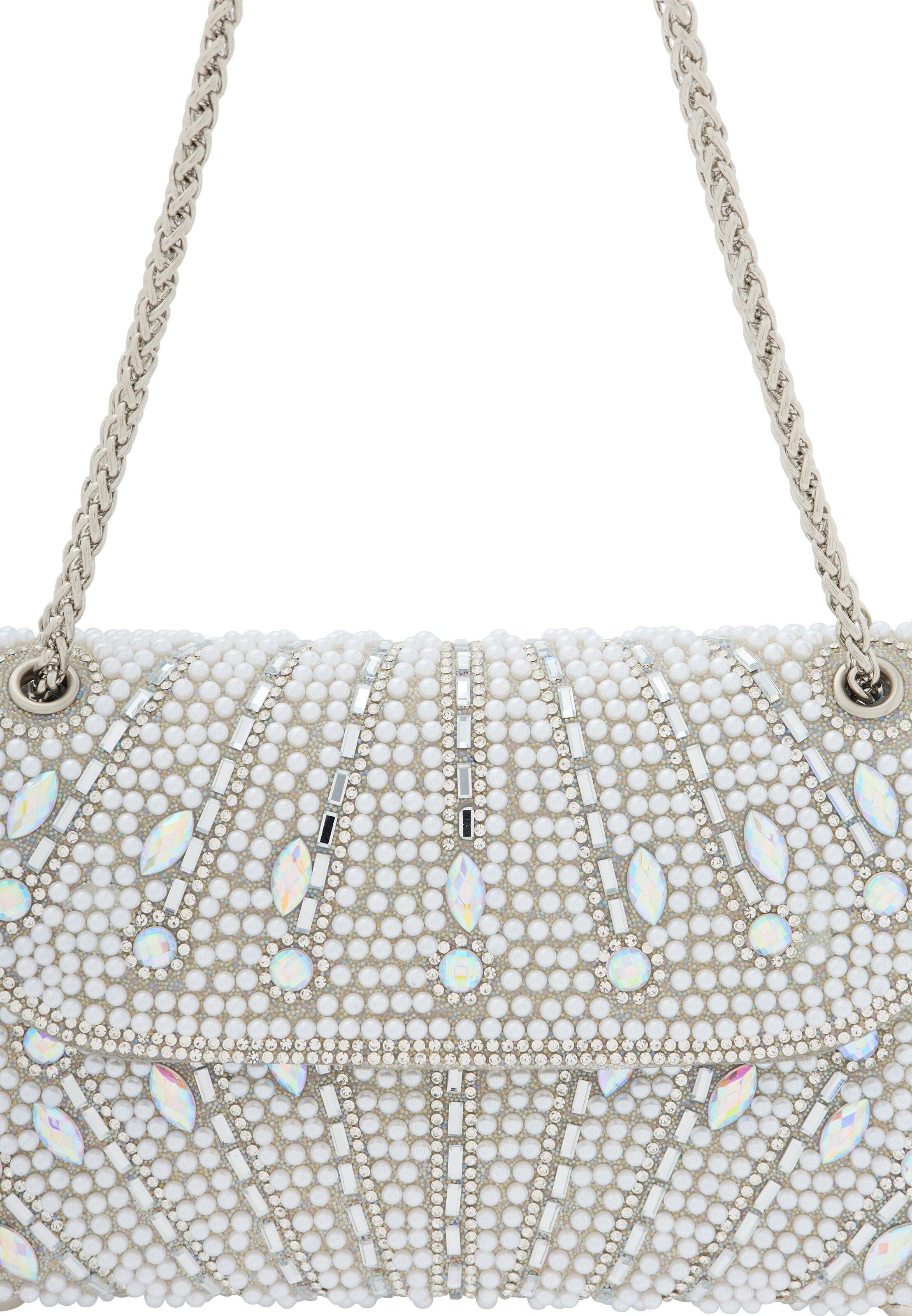 NAEMI Чанта с презрамки в сребърно