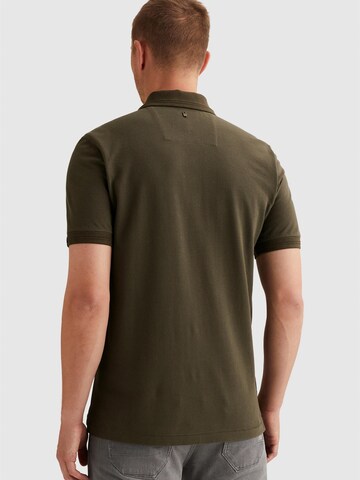 PME Legend T-shirt 'Polo shirt with badges and ribbed collar' i grön