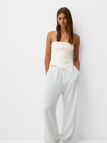 Bershka Gebreide top in Beige
