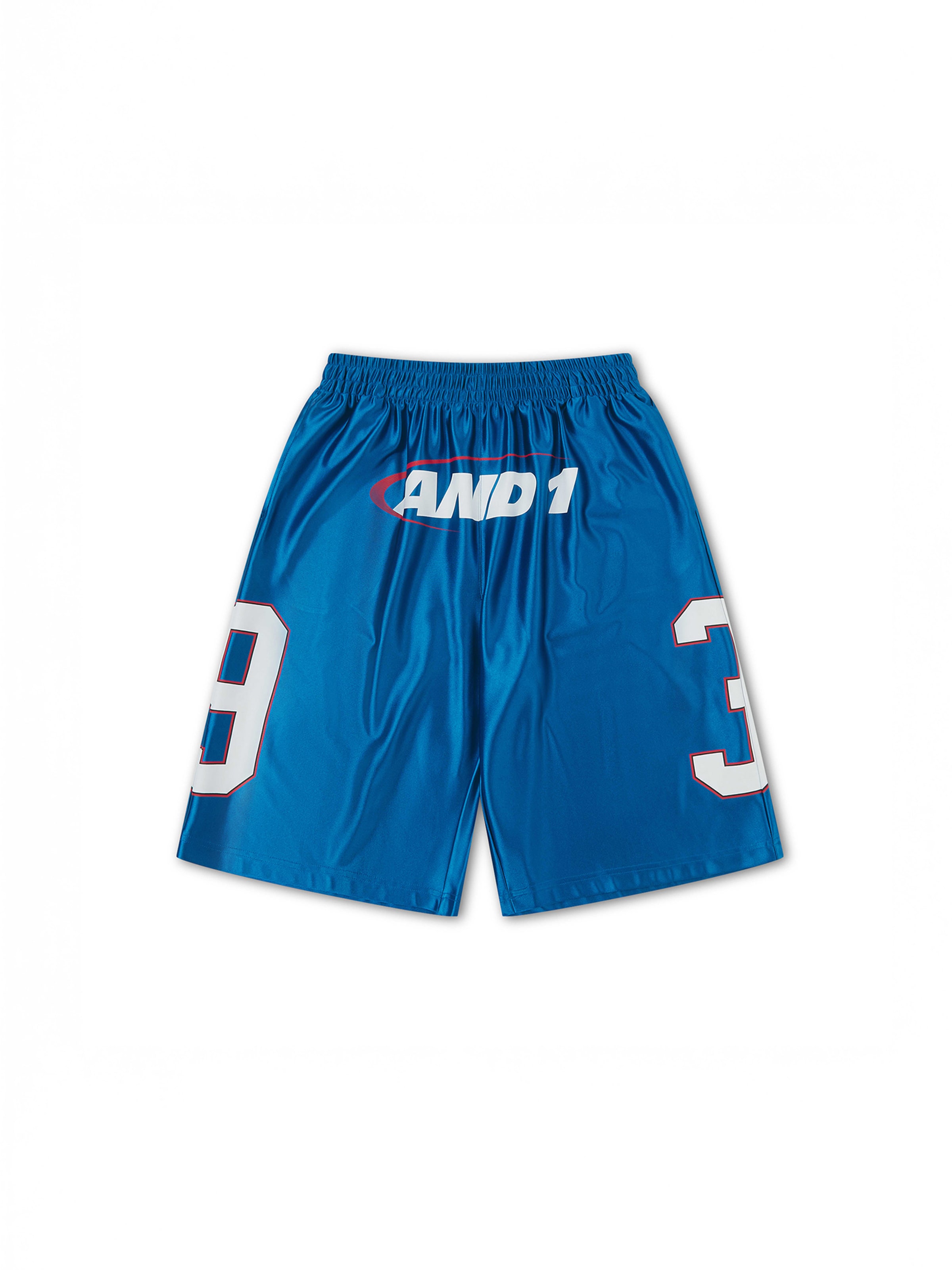 AND1 Regular Shorts in Blau: Vorderseite