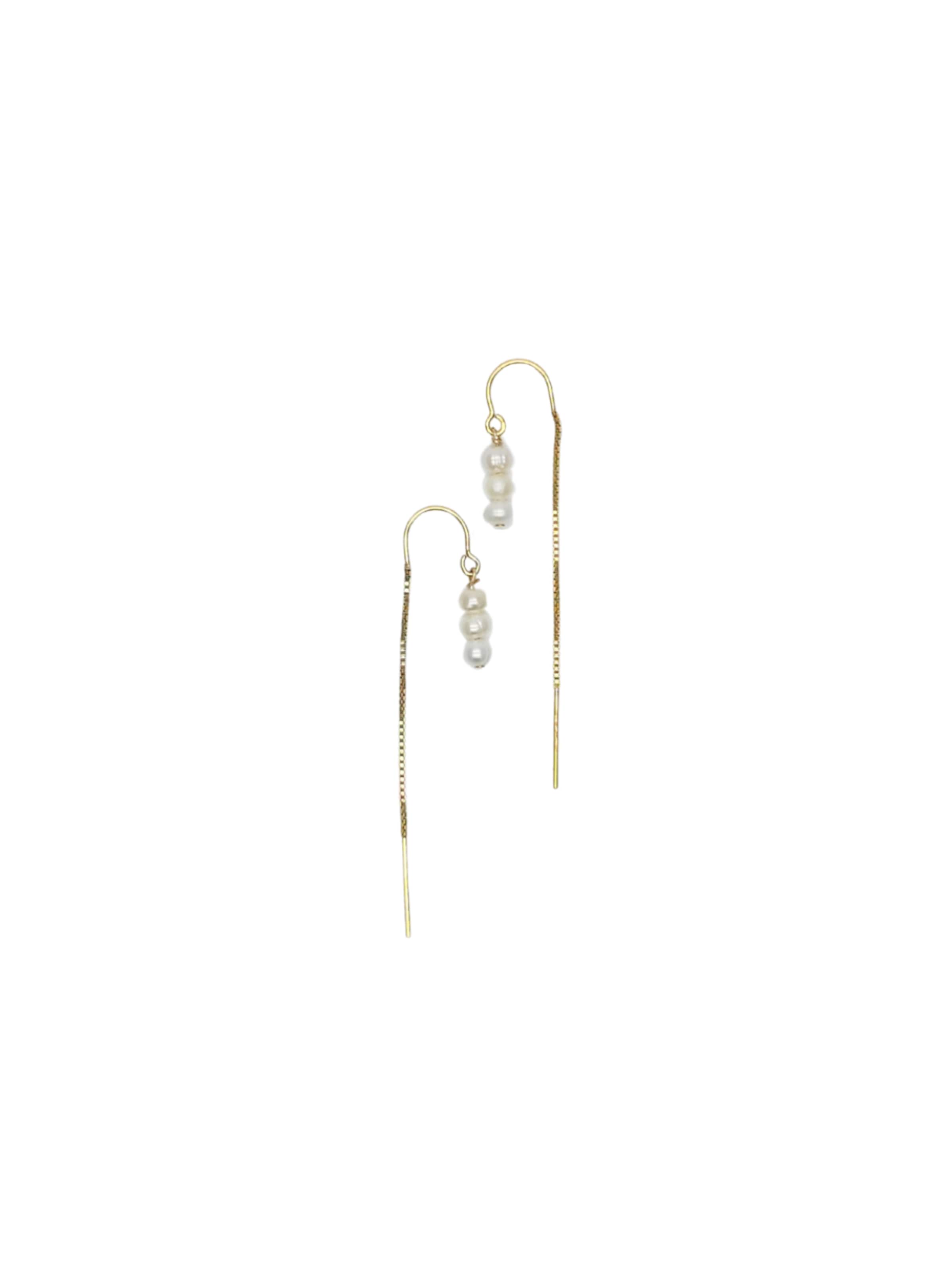 Boucles d'oreilles 'Boucles Aby' LA MAISON GISEL B. en jaune : devant
