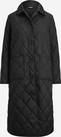 Palton de primăvară-toamnă de la Lauren Ralph Lauren pe negru: față