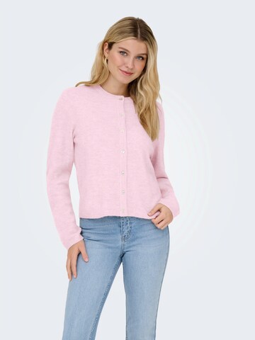 ONLY Knit cardigan 'ONLSIMONI' in Pink: front