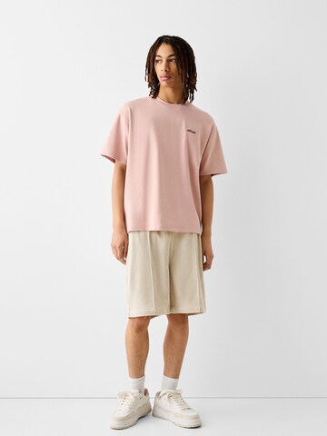 Bershka Loosefit Housut värissä beige