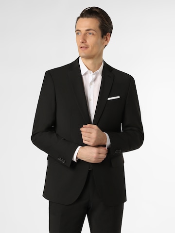 Coupe regular Veste de costume 'Grant- 3-R' PIERRE CARDIN en noir : devant