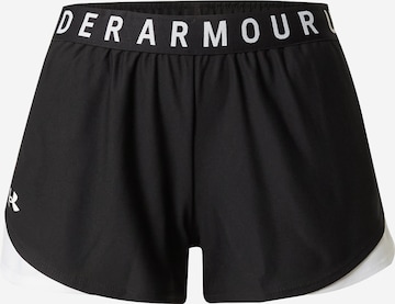 UNDER ARMOUR Regular Sportbroek 'Play Up' in Zwart: voorkant