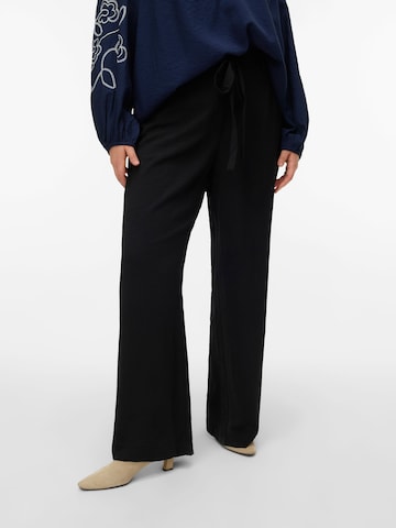 Vero Moda Curve Wide leg Trousers 'VMCJadina' in Black: front