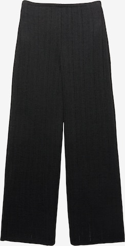 Wide leg Pantaloni di Pull&Bear in nero: frontale