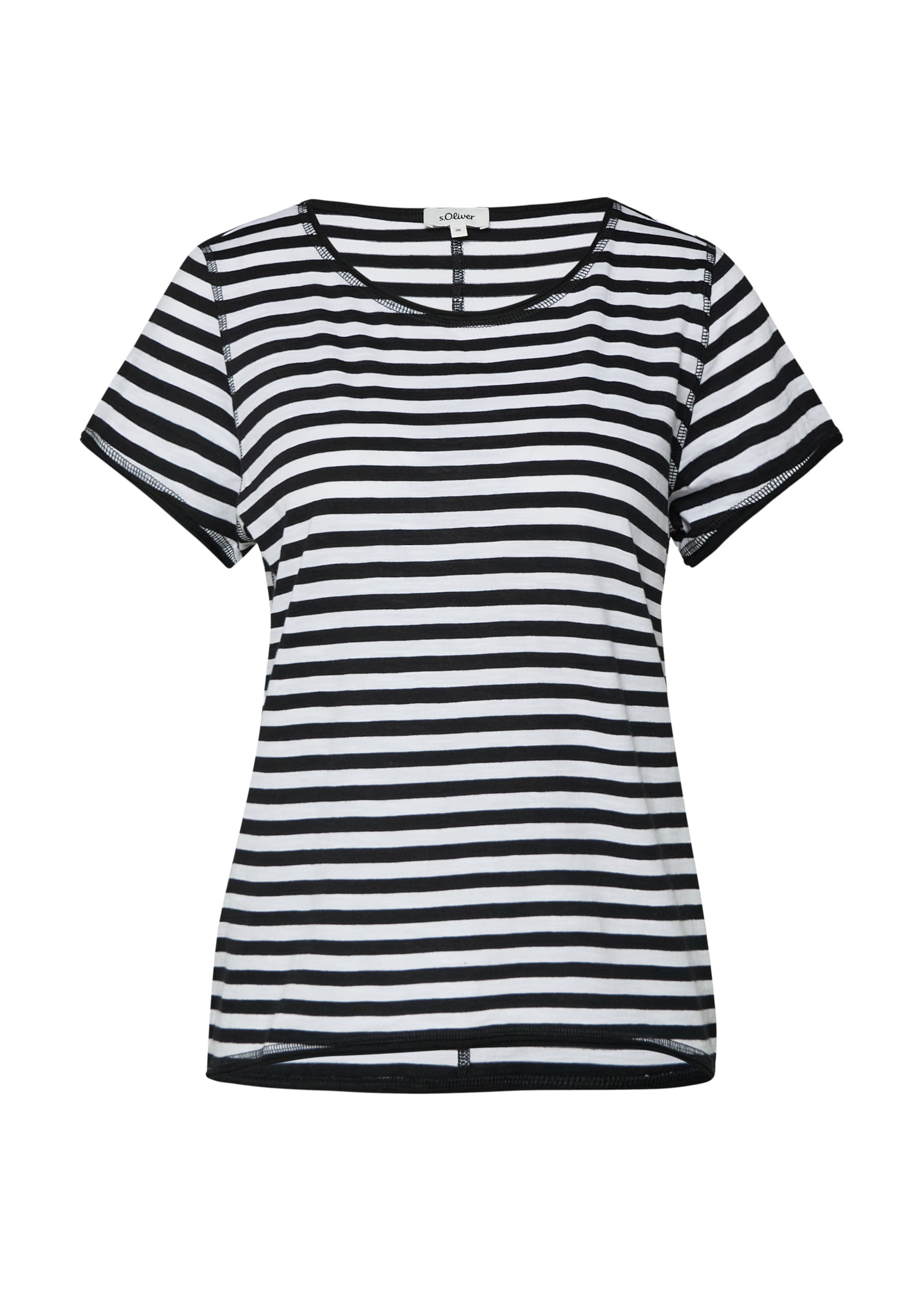 T-shirt s.Oliver en noir : devant